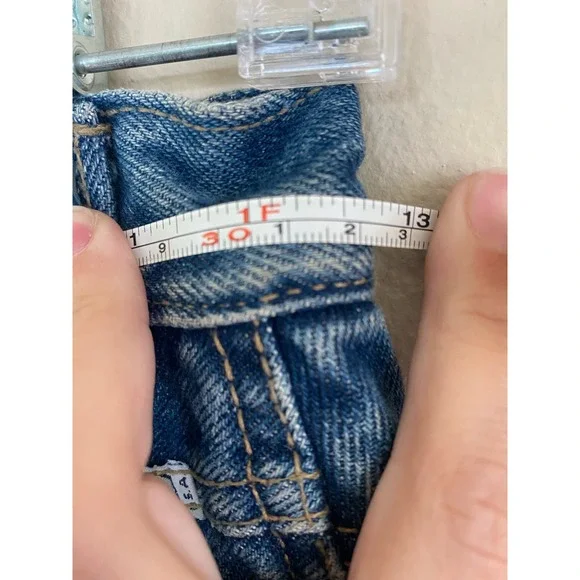 Vintage USA Zena denim skirt back slit size 7 juniors/ XS womens - Picture 6 of 6